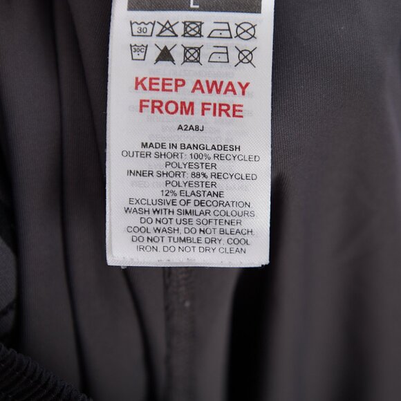 Gymshark Sport 7" 2 In 1 Shorts Black Gray Men's Large - Picture 5 of 6